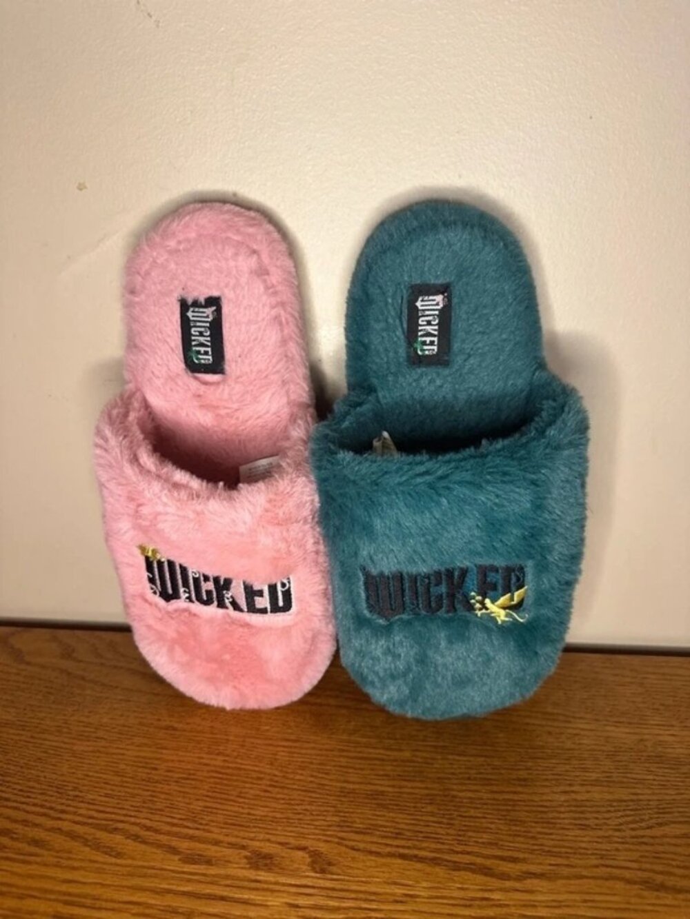 Wicked Slippers Pink Green Glinda Elphaba Women’s Sz 9/10 Large